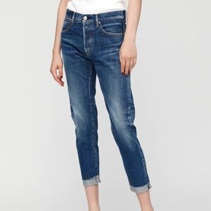 NWT Moussy Vintage Wilbur Button Fly Tapered Dark Wash Jeans - size 30